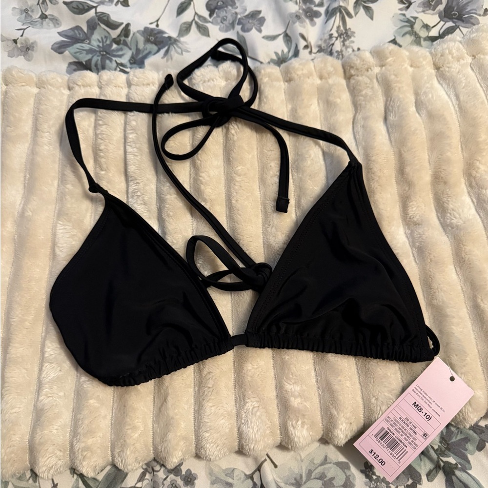 Black Triangle Bikini Top